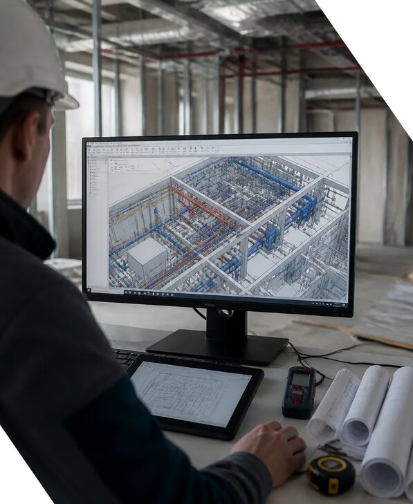 Создание BIM модели инженерных сетей для объектов в Камне-на-Оби